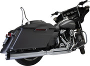 Khrome Werks Chrome 2 Into 1 Outlaw System w/Three Step Headers for 2017-2025 Harley-Davidson Touring Motorcycles