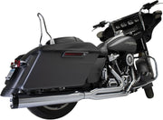 Khrome Werks Chrome 2 Into 1 Outlaw System w/Three Step Headers for 2017-2025 Harley-Davidson Touring Motorcycles