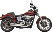 Bassani Chrome Ripper Short Road Rage 2 Into 1 Exhaust System w/Mid Controls for 1993-2005,2007-2008 Harley-Davidson Dyna Low Rider and 1991 Harley-Davidson Dyna Sturgis Motorcycles