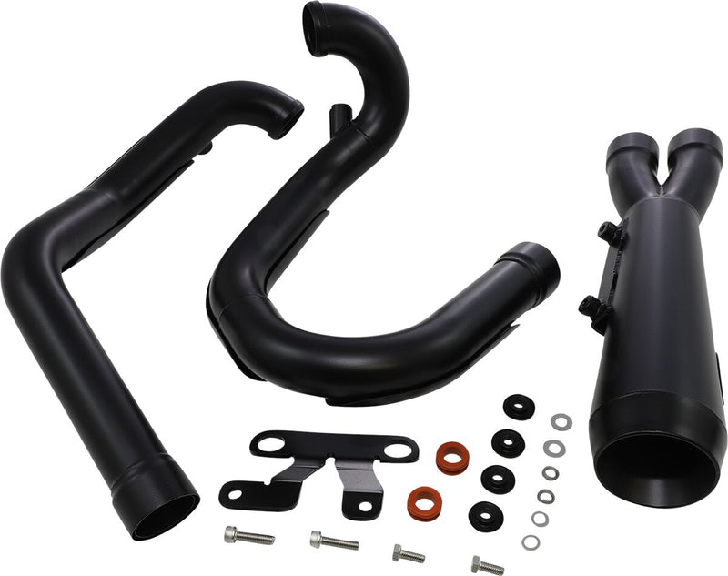Trask Black Assault 2-Into-1 Exhaust System for 2007-2017 Harley-Davidson V-Rod #TM-5400BK