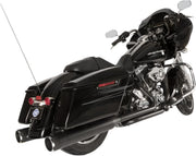 S&S Cycle Black w/Black Thruster Endcaps 2 Into 2 El Dorado Exhaust System for 2009-2016 Harley-Davidson Touring Models #550-0679B