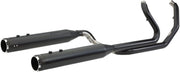 S&S Cycle Black w/Black Thruster Endcaps 2 Into 2 El Dorado Exhaust System for 2009-2016 Harley-Davidson Touring Models #550-0679B