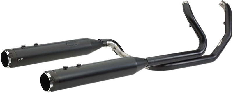S&S Cycle Black w/Black Thruster Endcaps 2 Into 2 El Dorado Exhaust System for 2009-2016 Harley-Davidson Touring Models #550-0679B
