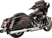 S&S Cycle Chrome w/Black Thruster Endcaps 2 Into 2 El Dorado Exhaust System for 2017-2025 Harley-Davidson Touring Models #550-0699C