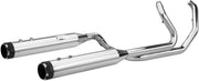 S&S Cycle Chrome w/Black Thruster Endcaps 2 Into 2 El Dorado Exhaust System for 2017-2025 Harley-Davidson Touring Models #550-0699C