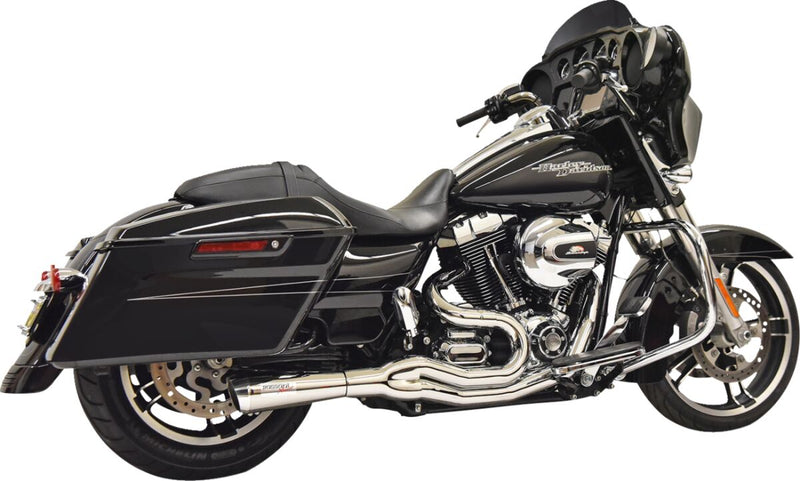 Bassani Xhaust Mega 2:1 Exhaust - Road Rage II, Each - Chrome for Harley-Davidson Touring 1995-2006