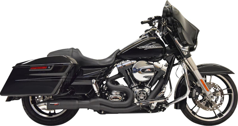 Bassani Xhaust Hot Rod 2:1 Exhaust - Each, Hot Rod /  Road Rage II - Black for Harley-Davidson Touring 1995-2006
