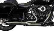 S&S Cycle 2-into-1 Diamondback Exhaust System for 2017-2025 Harley-Davidson Brushed Silver Race Stainless Steel