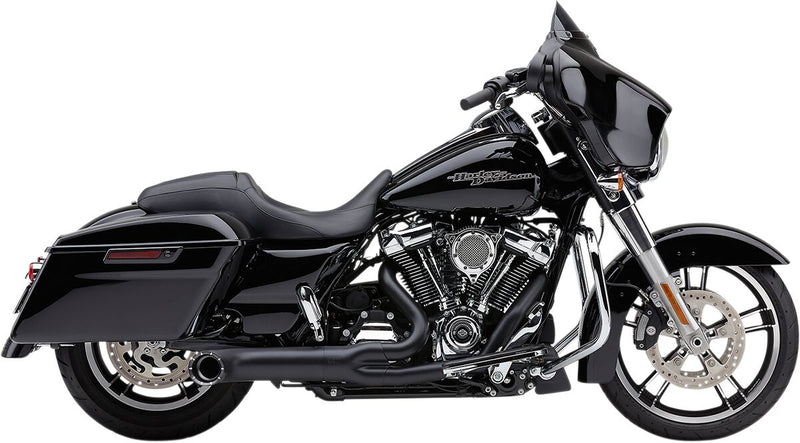 Cobra Turn Out 2-into-1 Exhaust System - Full System, Each - Black for Harley-Davidson Touring 2017-2025