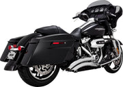 Vance & Hines Big Radius 2 Into 2 Exhaust Kit With PCX Technology In Chrome For Harley-Davidson 2017-2023 Touring Models