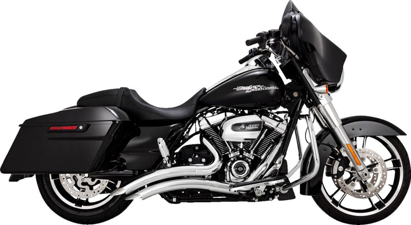 Vance & Hines Big Radius 2 Into 2 Exhaust Kit With PCX Technology In Chrome For Harley-Davidson 2017-2023 Touring Models