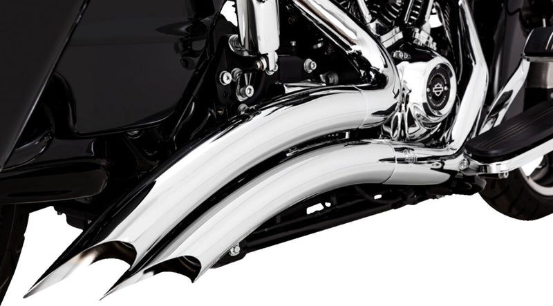Vance & Hines Big Radius 2 Into 2 Exhaust Kit With PCX Technology In Chrome For Harley-Davidson 2017-2023 Touring Models