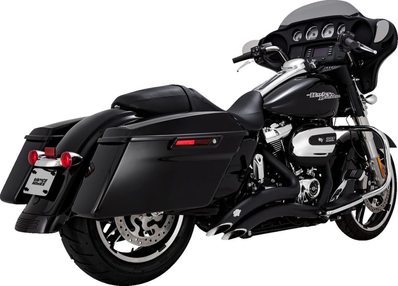 Vance & Hines Big Radius Exhaust System - Each - Black for Harley-Davidson Touring 2017-2025
