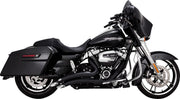 Vance & Hines Big Radius 2 Into 2 Exhaust Kit With PCX Technology In Black For Harley-Davidson 2017-2023 Touring Models