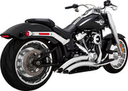 Vance & Hines Big Radius 2 Into 2 Exhaust Kit With PCX Technology In Chrome For Harley-Davidson 2018-2024 Softail Breakout & Fat Boy Models