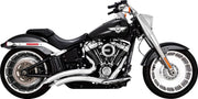 Vance & Hines Big Radius 2 Into 2 Exhaust Kit With PCX Technology In Chrome For Harley-Davidson 2018-2024 Softail Breakout & Fat Boy Models