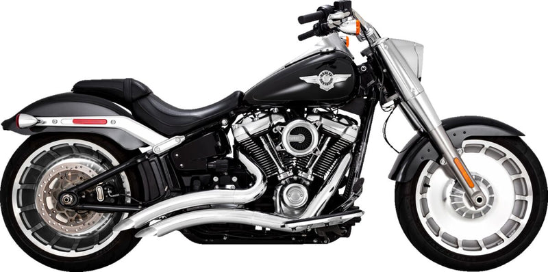Vance & Hines Big Radius 2 Into 2 Exhaust Kit With PCX Technology In Chrome For Harley-Davidson 2018-2024 Softail Breakout & Fat Boy Models