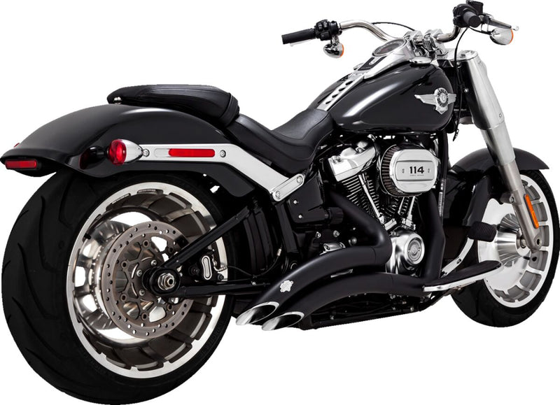 Vance & Hines Big Radius Exhaust System - Each - Black for Harley-Davidson Softail & Dyna 2018-2024