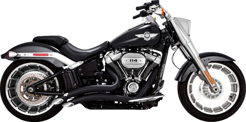 Vance & Hines Big Radius Exhaust Kit With PCX Technology In Black For Harley-Davidson 2018-2024 Softail Fatboy, Breakout & King Models