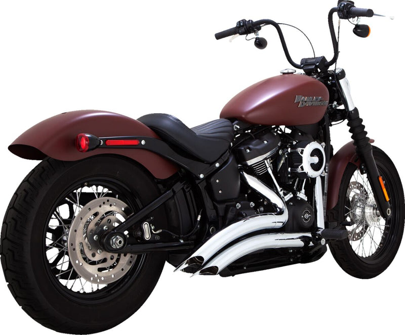 Vance & Hines Big Radius Exhaust System - Each - Chrome / Mild Steel for Harley-Davidson Softail & FXR 2018-2024