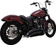 Vance & Hines Big Radius 2 Into 2 Exhaust Kit With PCX Technology In Black For Harley-Davidson 2018-2024 Softail Models