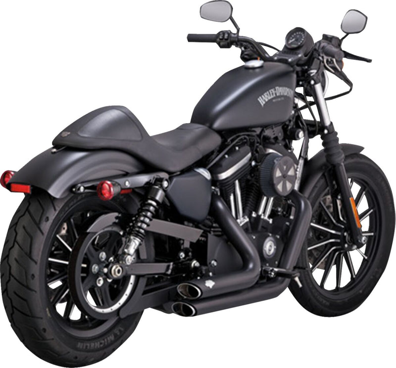 Vance & Hines Shortshots Staggered Exhaust System - Mild Steel, Each - Black for Harley-Davidson Sportster 2014-2022