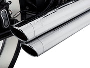 Vance & Hines Big Shots Staggered Exhaust Kit With PCX Technology In Chrome For 2018-2024 Softail Models