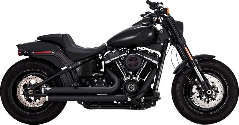 Vance & Hines Big Shots Staggered Exhaust Kit With PCX Technology In Black For Harley-Davidson 2018-2024 Softail Models