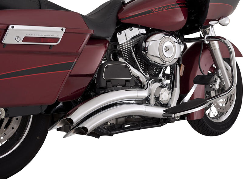 Vance & Hines Big Radius 2 Into 2 Exhaust Kit With PCX Technology In Chrome For Harley-Davidson 2007-2016 Touring Models