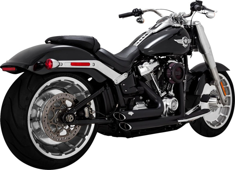 Vance & Hines Shortshots Staggered Exhaust System - Each, Mild Steel - Black / Matte Black for Harley-Davidson Softail & Dyna 2018-2024