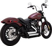 Vance & Hines Shortshots Staggered Exhaust Kit With PCX Technology In Chrome For Harley-Davidson 2018-2024 Softail Models