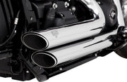 Vance & Hines Shortshots Staggered Exhaust Kit With PCX Technology In Chrome For Harley-Davidson 2018-2024 Softail Models