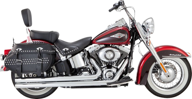 Vance & Hines Big Shots Long Exhaust Kit With PCX Technology In Chrome For Harley-Davidson 2012-2017 Softail Models