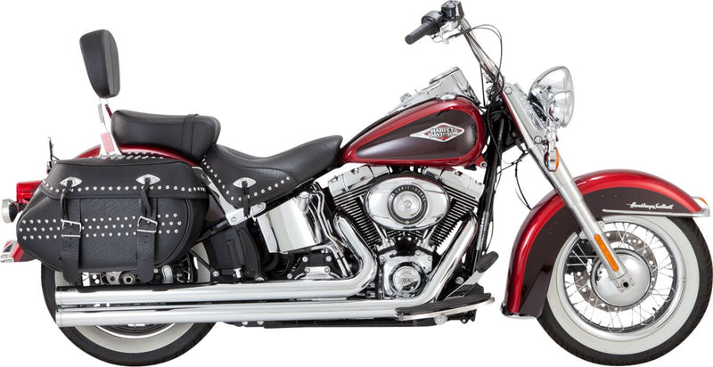 Vance & Hines Big Shots Long Exhaust Kit With PCX Technology In Chrome For Harley-Davidson 2012-2017 Softail Models