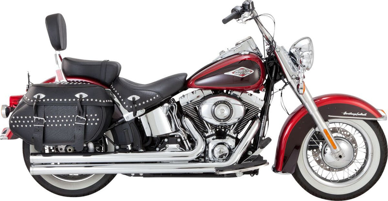 Vance & Hines Big Shots Long Exhaust Kit With PCX Technology In Chrome For Harley-Davidson 2012-2017 Softail Models