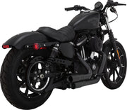 Vance & Hines Mini Grenades 2 Into 2 Exhaust Kit In Black With PCX Technology For Harley-Davidson 2014-2022 Sportster Models