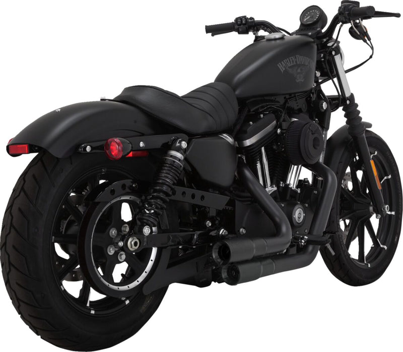 Vance & Hines Mini Grenades 2 Into 2 Exhaust Kit In Black With PCX Technology For Harley-Davidson 2014-2022 Sportster Models