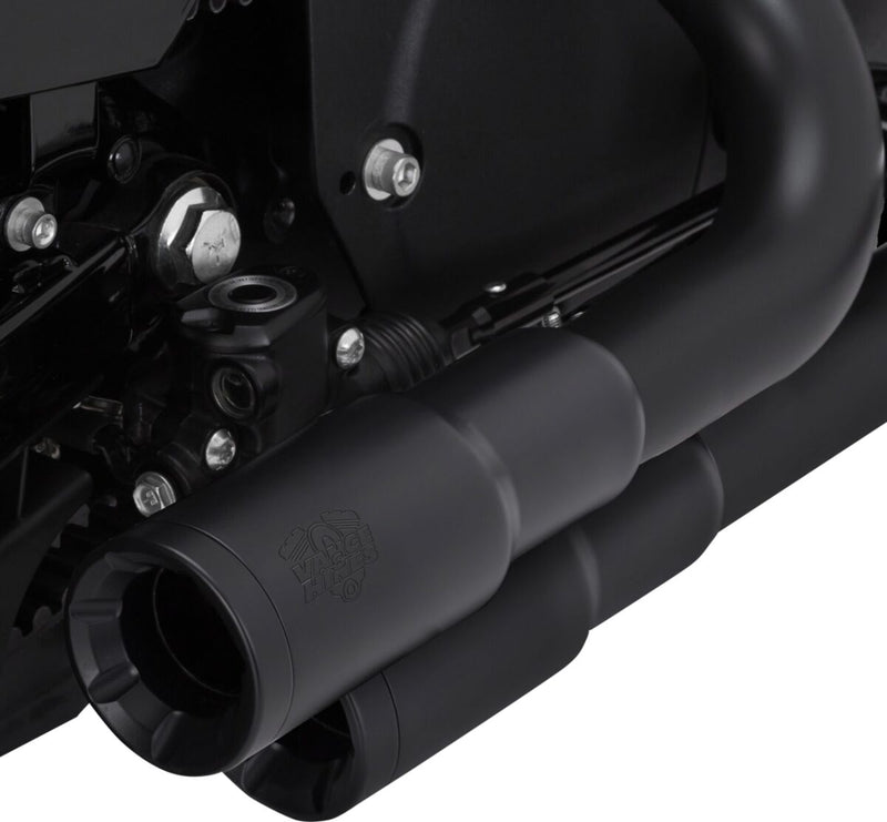 Vance & Hines Mini Grenades 2 Into 2 Exhaust Kit In Black With PCX Technology For Harley-Davidson 2014-2022 Sportster Models