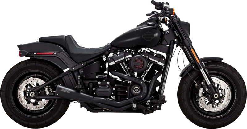Vance & Hines 2-into-1 Upsweep Exhaust System - Each, 304 Stainless Steel - Black for Harley-Davidson Softail & FXR 2018-2024