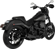 Vance & Hines Stainless 2 Into 1 Upsweep Exhaust Kit With PCX Technology In Black For Harley-Davidson 2018-2024 Softail Models