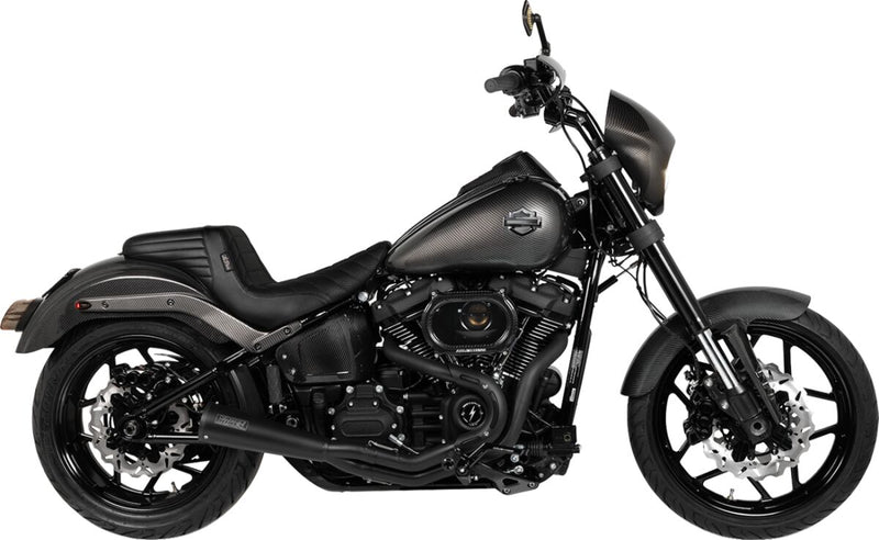 Vance & Hines Stainless 2 Into 1 Upsweep Exhaust Kit With PCX Technology In Black For Harley-Davidson 2018-2024 Softail Models