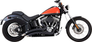 Vance & Hines Big Radius 2 Into 2 Performance Exhaust Kit NON-PCX In Black For Harley-Davidson 1986-2017 Softail Motorcycles