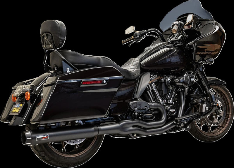 Bassani Xhaust 2-into-1 Exhaust System for 2017-2025 Harley-Davidson Black 49 State