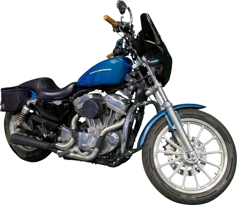 Trask Black 2-into-1 Assault Exhaust System for 2004-2022 Harley-Davidson Sportster