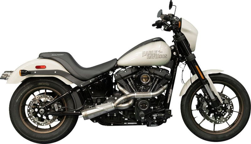 Trask 2-into-1 Big Sexy Exhaust System - Stainless Steel, Each - Silver for Harley-Davidson Softail, Dyna & FXR 2018-2026