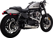 Vance & Hines 2-into-1 Upsweep Exhaust System for 2004-2013 Harley-Davidson Brushed Stainless Steel #27637
