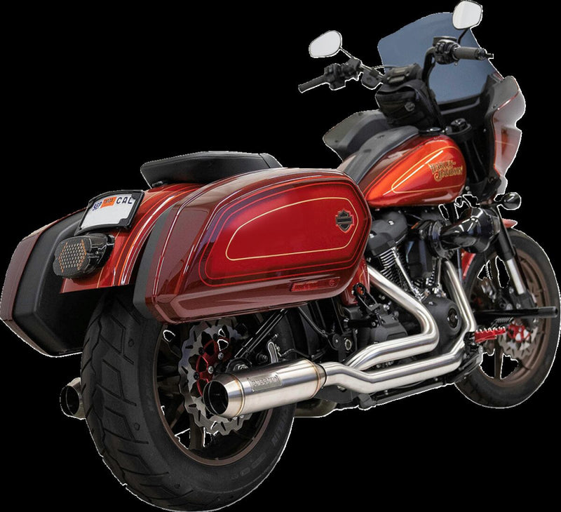 Bassani Xhaust True Dual Performance Exhaust System with 4" Muffler for 2018-2024 Harley-Davidson Stainless Steel