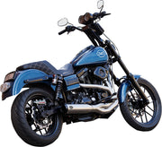 S&S Cycle 2-into-1 Qualifier Exhaust System for 2006-2007 Harley-Davidson FXD Brushed Silver Stainless Steel