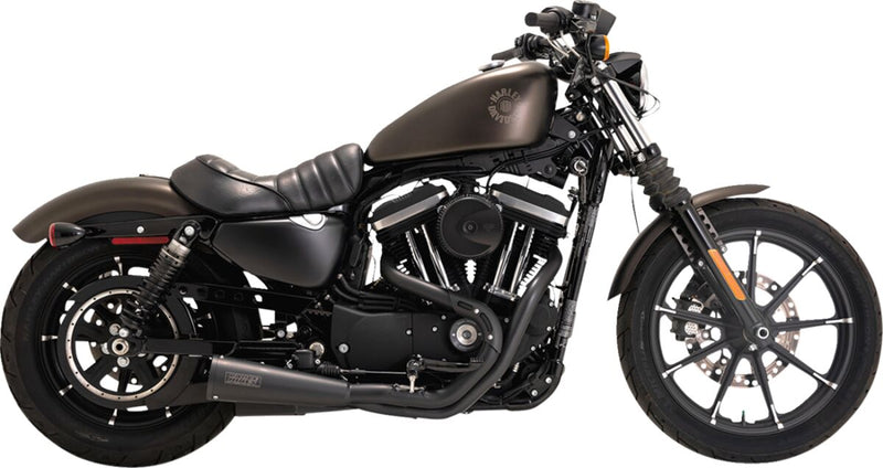 Vance & Hines 2-into-1 Upsweep PCX™ Exhaust System - 49 State, Each, 304 Stainless Steel - Black / Matte for Harley-Davidson Sportster 2014-2022