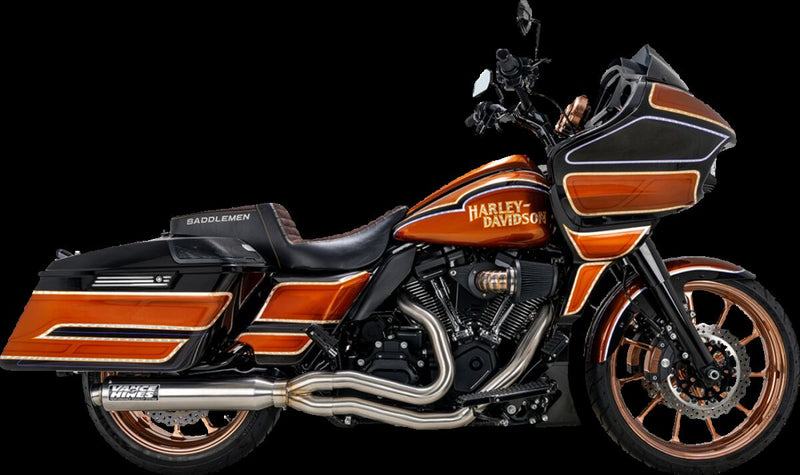 Vance & Hines 2-into-1 Supersport PCX™ Exhaust System - 49 State, Each, 304 Stainless Steel - Brushed for Harley-Davidson Touring 2017-2026